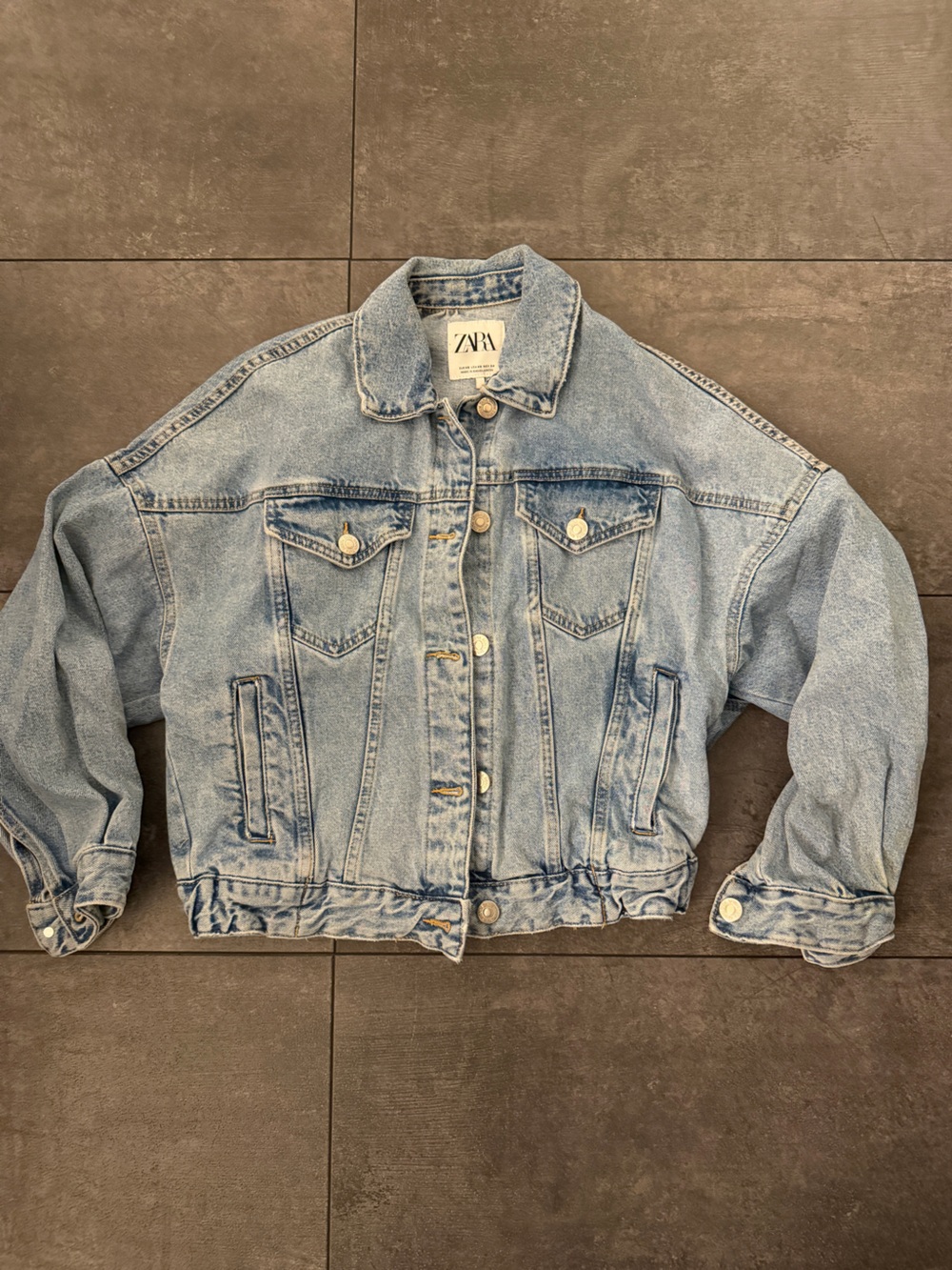 Zara Light Blue Women’s Denim Jacket